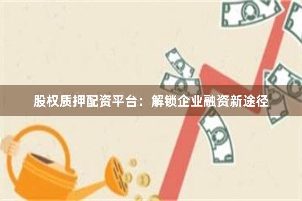 股权质押配资平台：解锁企业融资新途径