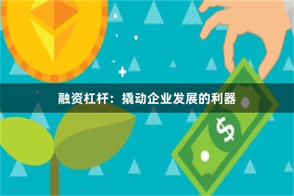 融资杠杆：撬动企业发展的利器